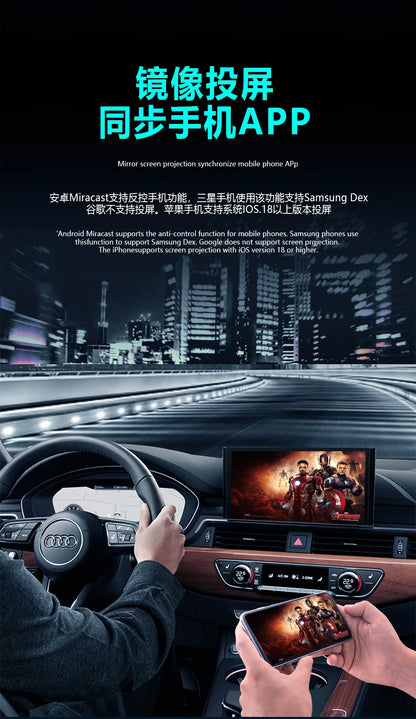 Adaptateur CarPlay 4-en-1 Nouvelle Version, Sans Fil, Bluetooth, Mise en Miroir d'Écran, Intelligent, Plug-and-Play