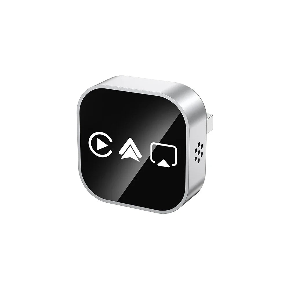 Adaptateur CarPlay 4-en-1 Nouvelle Version, Sans Fil, Bluetooth, Mise en Miroir d'Écran, Intelligent, Plug-and-Play
